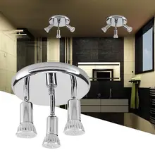 1/2/3 головки Регулируемый Светодиодный точечный светильник энергосберегающая круглая потолочная панель округлая панель светильник Спальня Гостиная Ванная комната Светодиодный точечный светильник