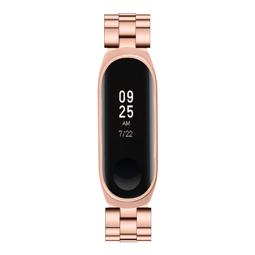 

Watch Strap Metal Stainless Steel For Mi Band 3 4 Wristband Smart Watch Band Screwless Stainless Steel For Mi Bracelet