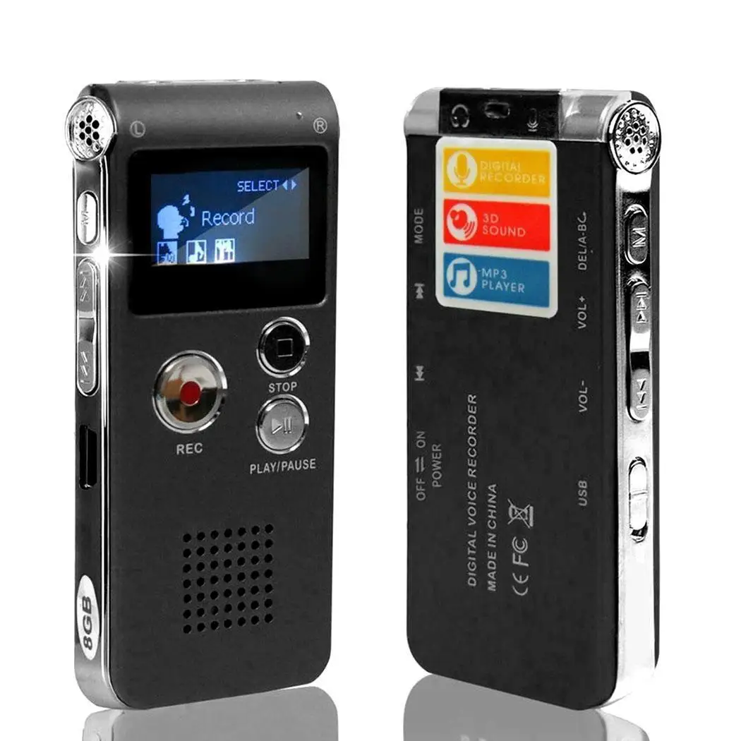 N28 Профессиональный диктофон HD интеллектуальное шумоподавление 16G, 32G Mini MP3, WMA 50m MP3 литиевая батарея плеер