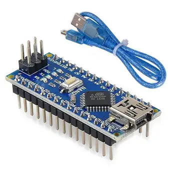 

BlueRaven Nano Mini USB With the bootloader compatible for arduinos Nano 3.0 controller ATMEGA328P USB driver 16Mhz Nano v3.0