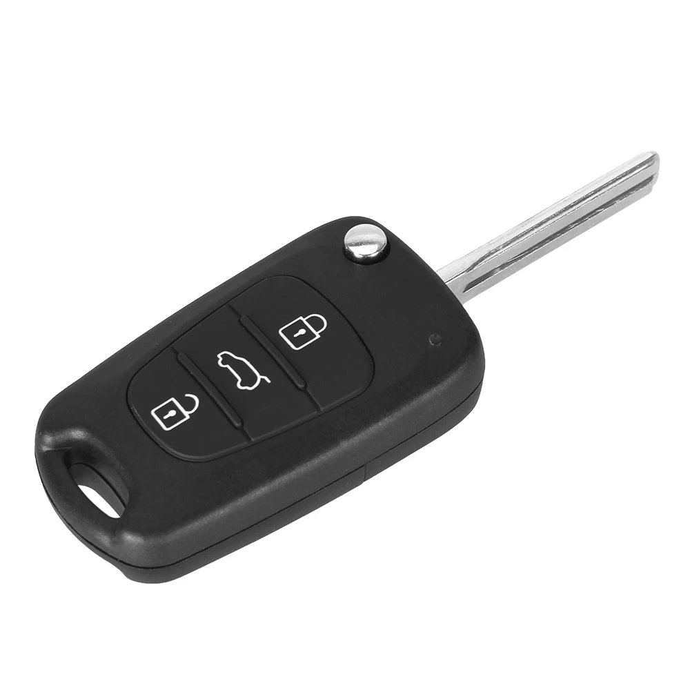 KEYYOU For Hyundai I20 I30 IX35 I35 Accent Solaris Avante Elantra Verma 3  Button Flip Remote Auto Car Key Shell Blanks