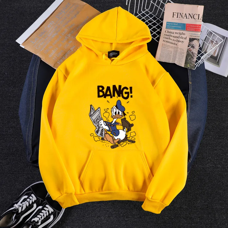 p90 Women 2019 Spring new cartoon print large size long Coat fashion female Hoodies & Sweatshirts M