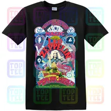 Led футболка Zeppelin полноцветная электрическая Волшебная Мужская черная