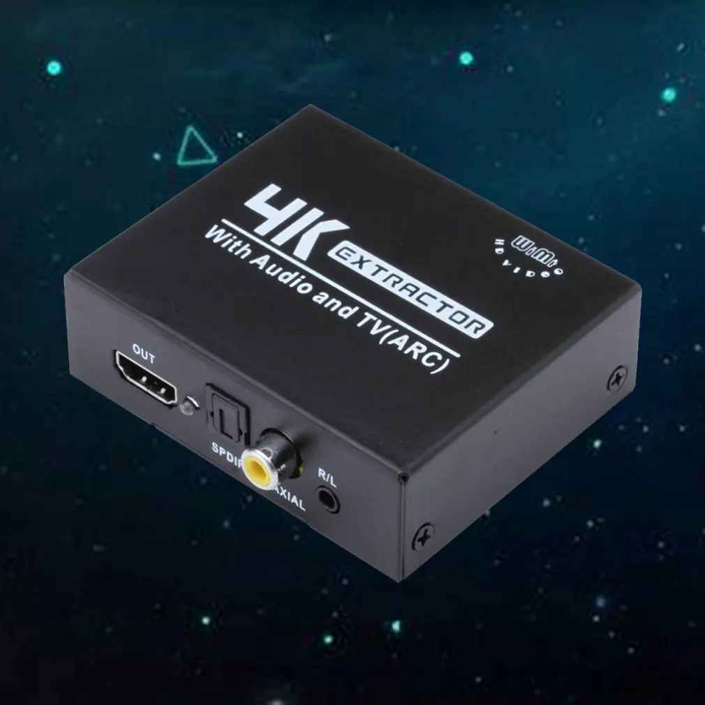 4K x 2K Digital to Analog HDMI Audio Extractor to HDMI SPDIF(Coaxial)+ R/L, HDMI Converter With Audio and TV(ARC