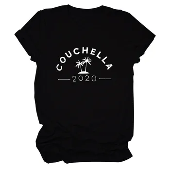 

COUCHELLA 2020 Hawaiian Trees Printed Plus Size Tshirts For Women Harajuku Summer Vintage T shirt Female Summer Aesthetic Tops