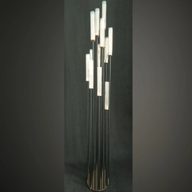 

Новый стиль 12-рукоятка из золотистого металла подсвечник для свадебного стола украшения Yudao41