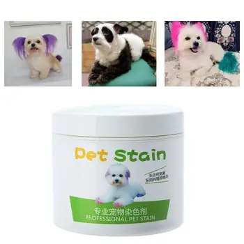 

1Pc 100ml Professional Hair Dye Gel Pet Stain Anti Allergic Cat Dog Hair Dye Cream Coloring Agent DIY Dyeing Wax Dog Supplies