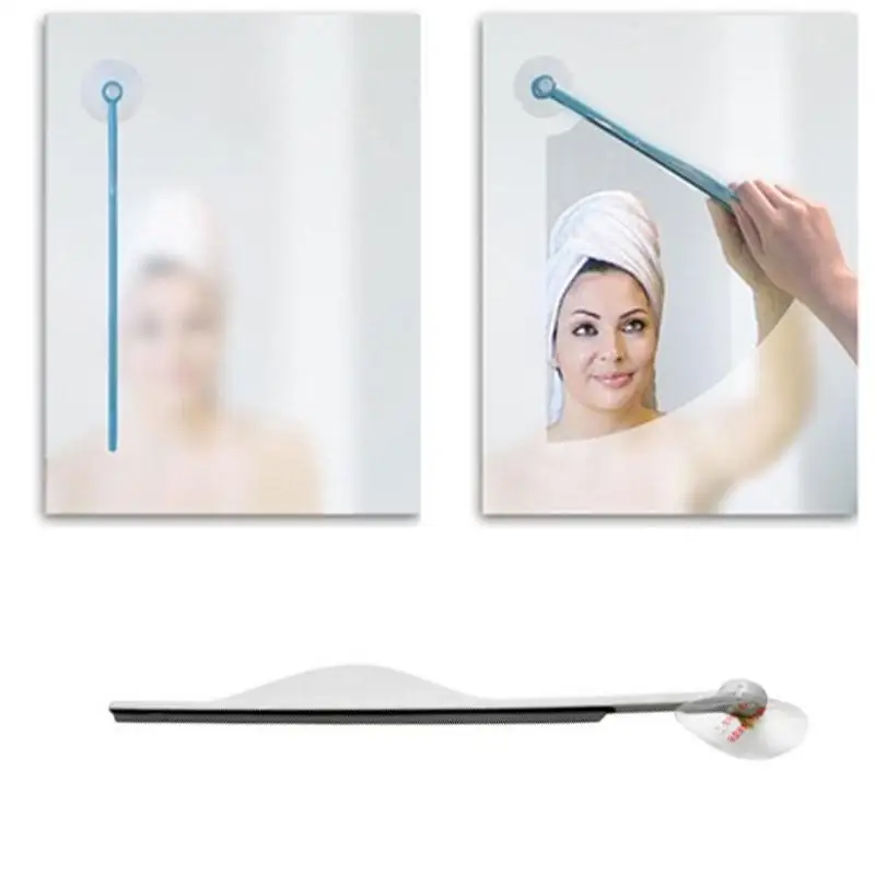 

Glass Cleaning Tool Bathroom Brush Steam Bathroom Glass Brush Useful Clean Defog Mirror Shave Wiper Blade Cleaner