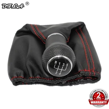 

For Volkswagen VW POLO CLASSIC 6N 6N2 1996 1997 1998 1999 2000 2001 LUPO CADDY 5 Speed Car Gear Lever Shift Knob Leather Boot