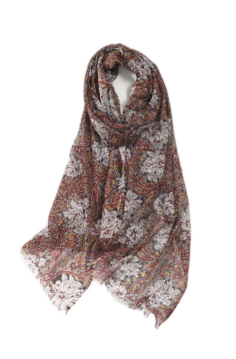 

100% Wool Women Winter Long Scarf Leopard Dot Square Pashmina Wraps 140*140CM