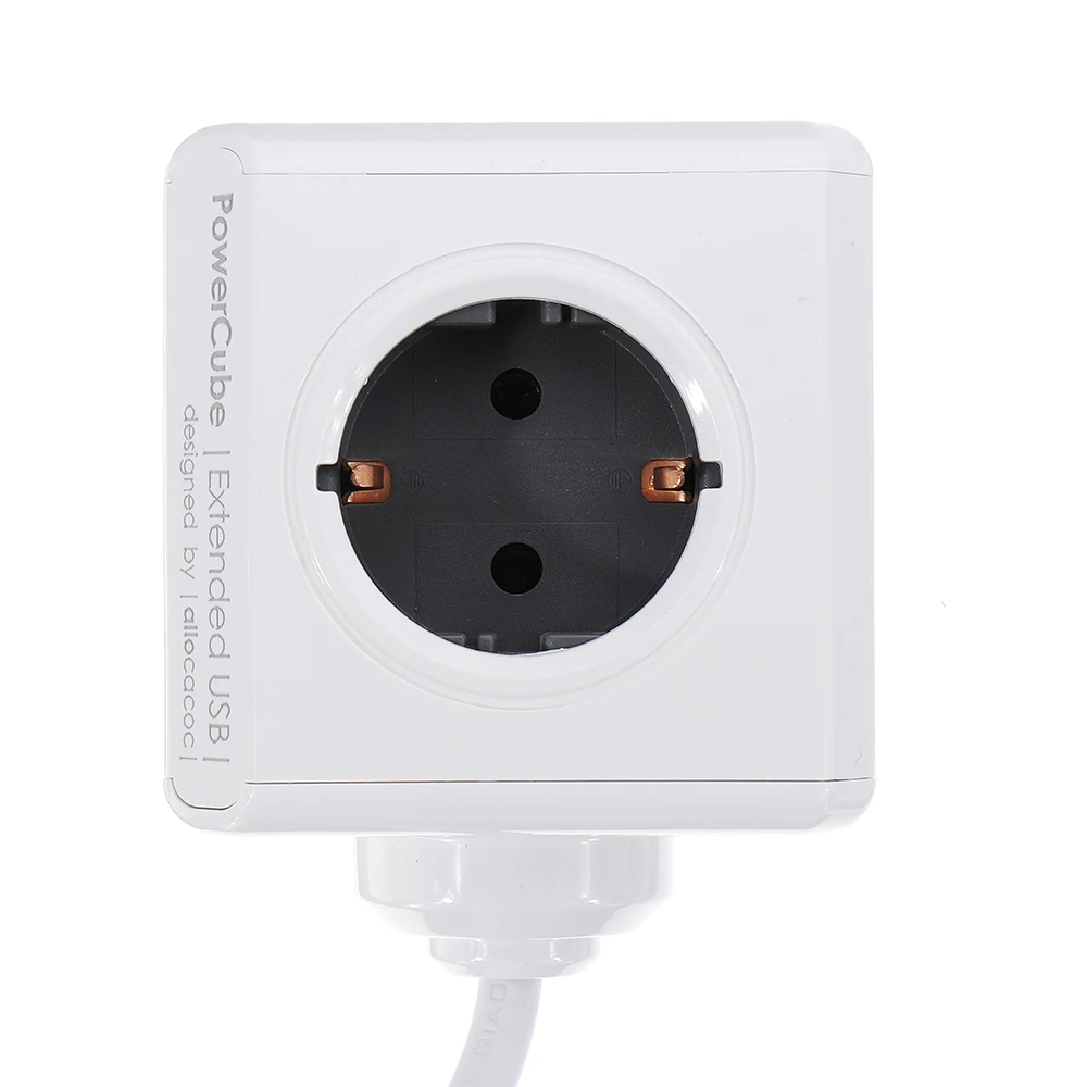 ЕС-разъем, для поездок Разъем питания Smart power Strip Расширенный адаптер 2 USB 5 В 2.1A порты 4 розетки волшебный куб 150/300 см кабель