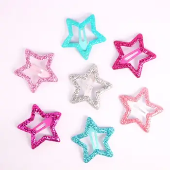 

2000pcs Korean Fashion Hairpins Hair Clip 3CM Kids Star Shaped Hair Accessories Glittering Solid Metal Hair pin
