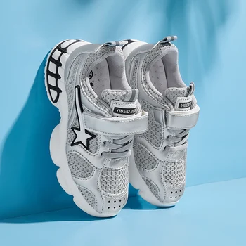 

2020 New Children Casual Boys Shoes Mesh Boy Luxury Brand Kid Shoe Fashion Walking Jogging Girls Trainers Black Kids Sport Shoes