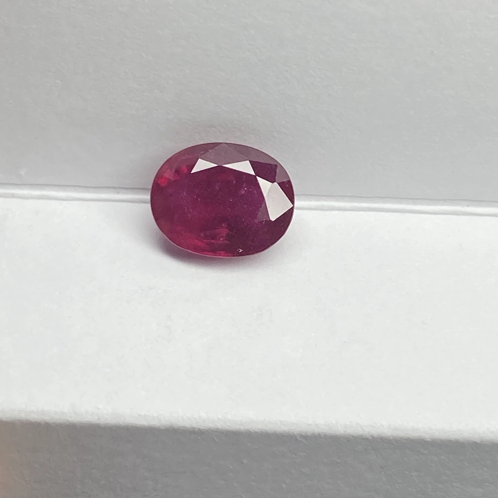 Meisidian Oval Cut 8X10mm 3.5 Carat 100% Natural Red Ruby Gemstone For Ring Making