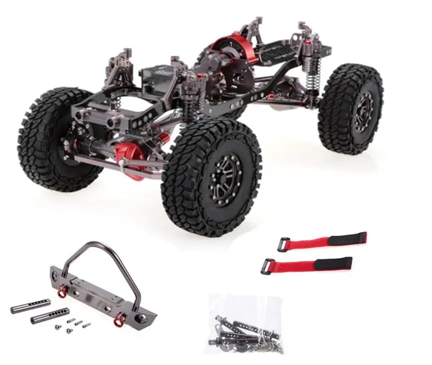 Новинка! 1/10 осевой SCX10 обновленный вариант частей металлический комплект рамы автомобиля