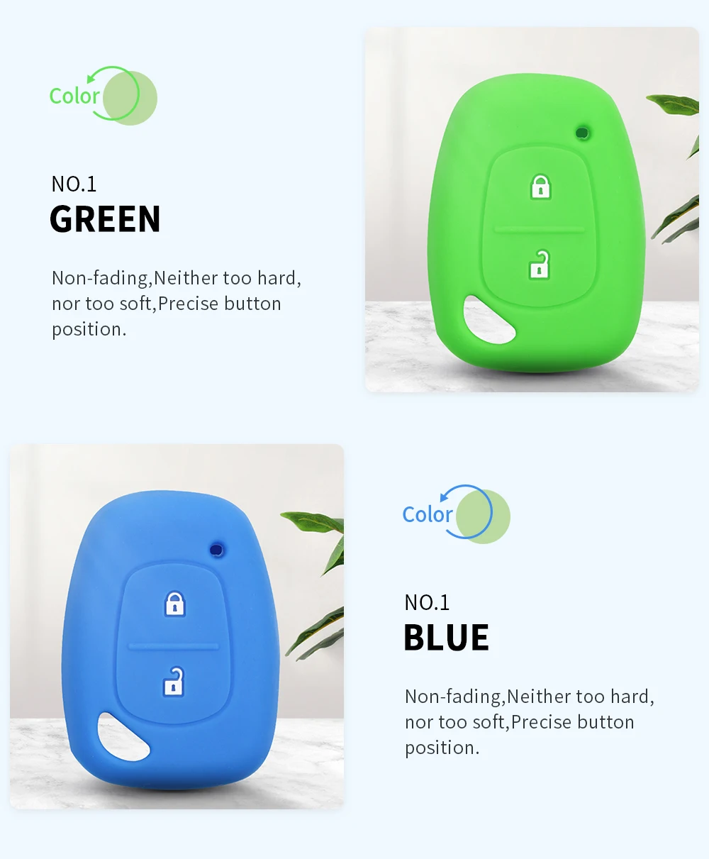 Cover in silicone telecomando/chiave per Renault Kangoo DACIA Scenic Megane Sandero Captur Twingo Modus - H60db677e0a014bf69947a46d383709bbt