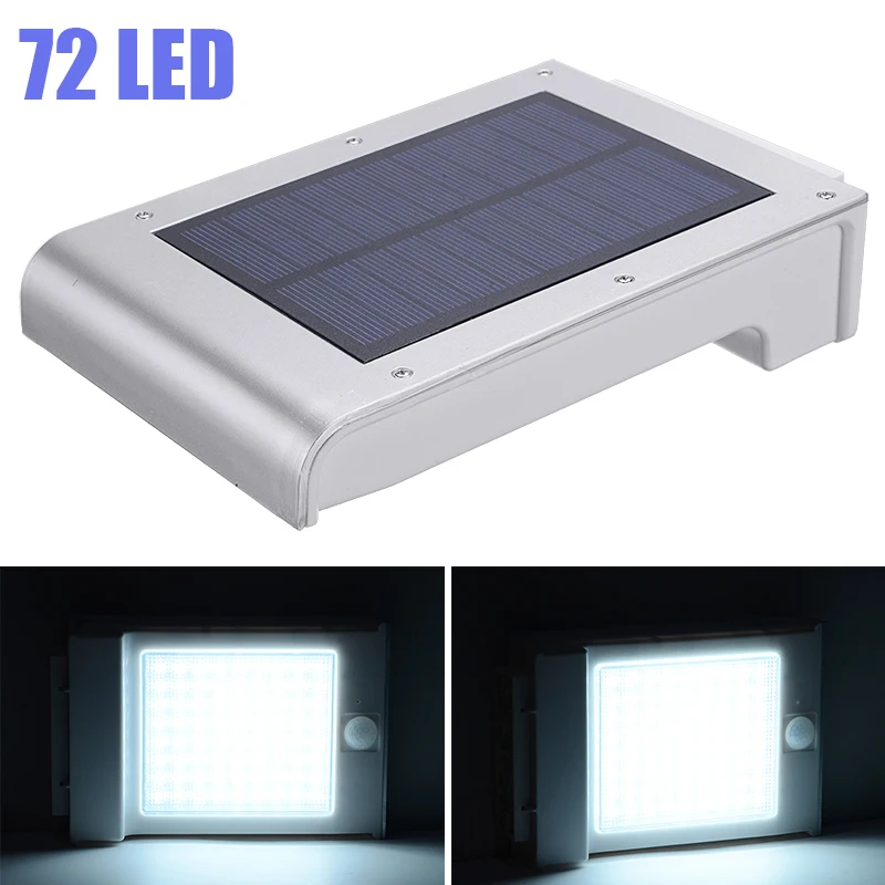 72 светодиодный уличный светильник на солнечной энергии с датчиком движения