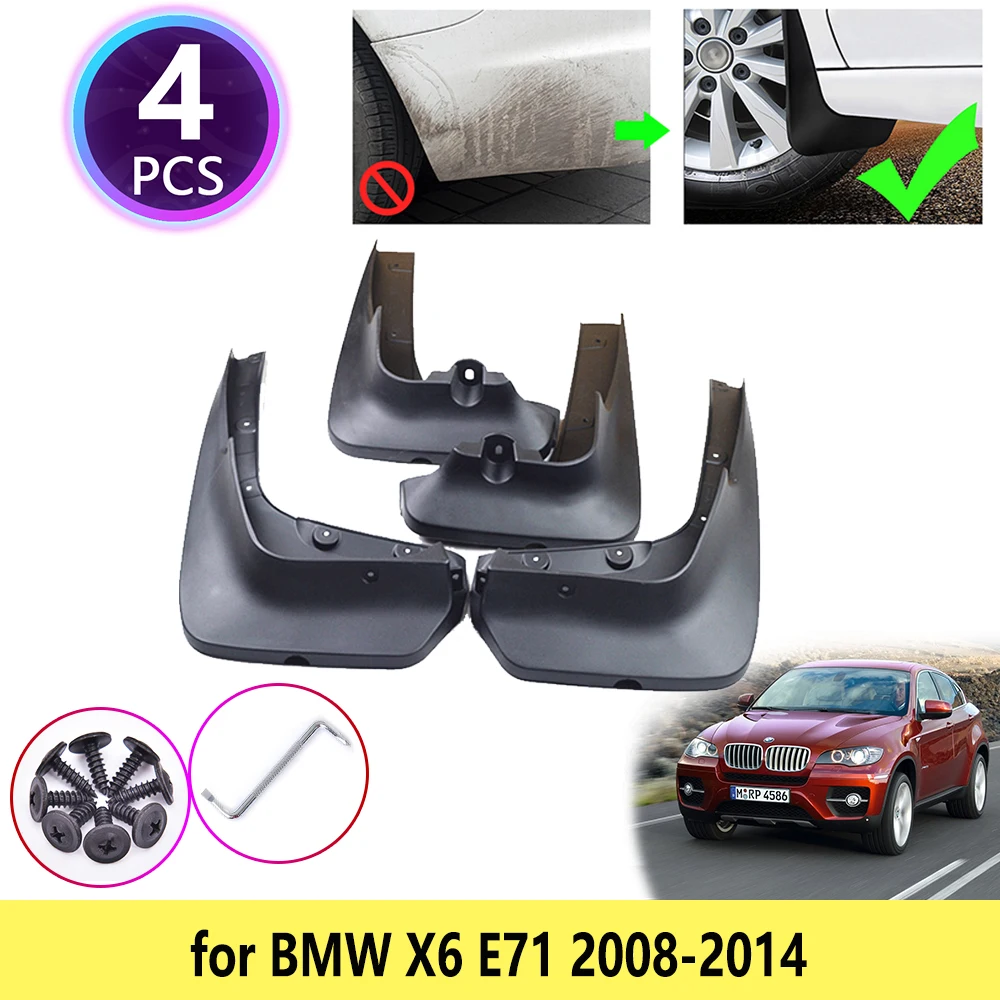 for-BMW-X6-E71-2008-2009-2010-2011-2012-2013-2014-Mudguards-Mudflap ...