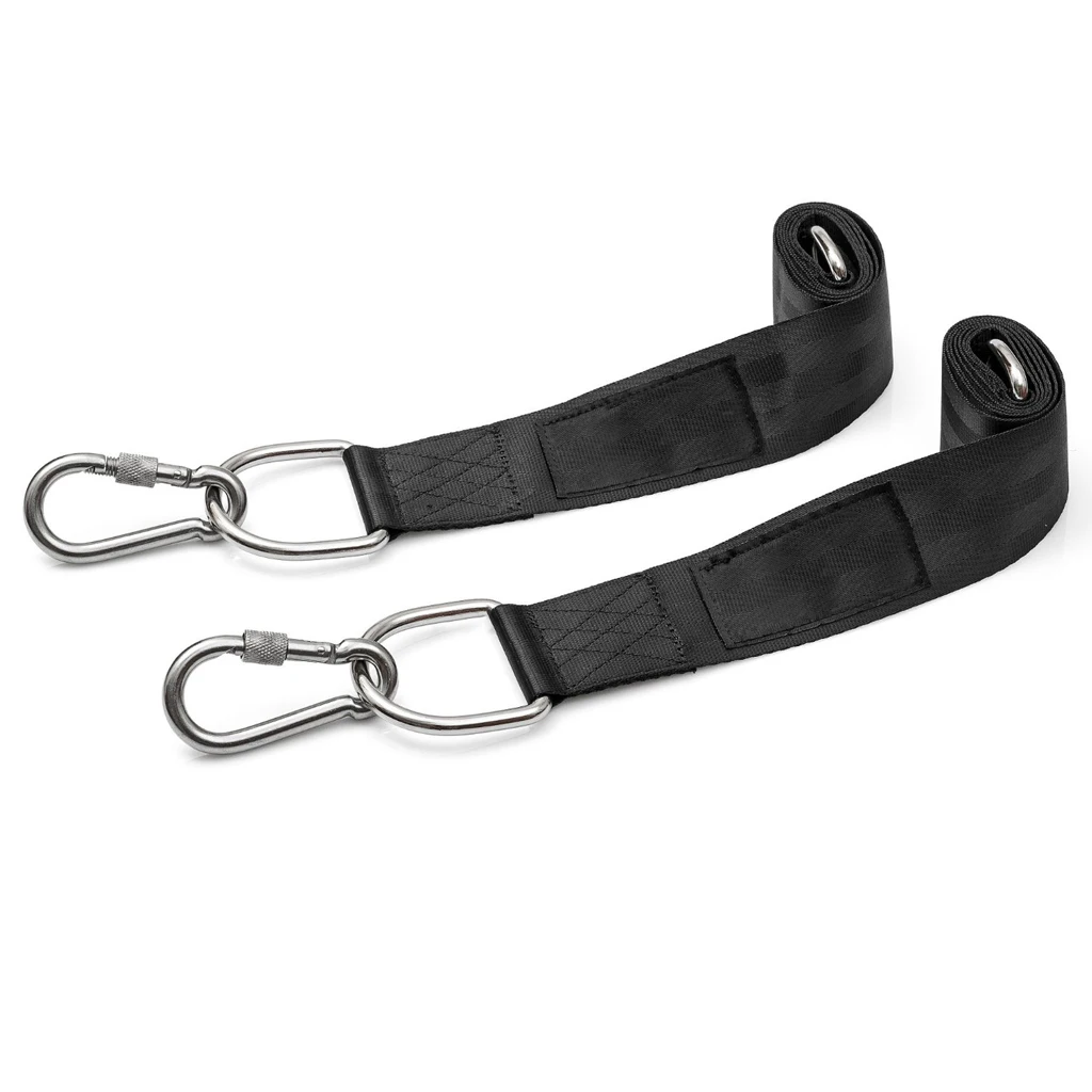2x 25cm Strong Nylon Hammock Tree Hanging Straps Swing Straps Belt Outdoor
