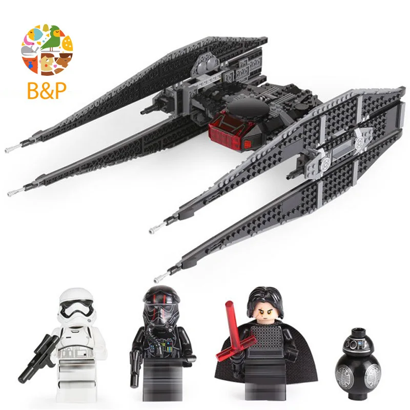 75179 Звездные войны 705 шт Кайло Рен TIE Fighter модель игрушки для детей рождественские подарки