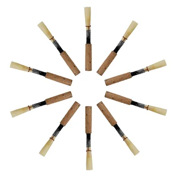 

10PCS Oboe Reeds Black High-Grade Oboe Reeds Handmade Cork Reeds Medium Soft Woodwind Accessories
