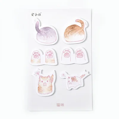 Милый мультфильм N Times Sticky Notes cat Matcha растение комбинированные наклейки блокнот дневник в стиле Скрапбукинг DIY декоративные наклейки - Цвет: 3