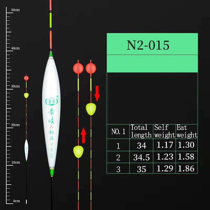 15 Bumper Fishing Float nano material Fishing Floats Vertical Buoy Fishing Float Flotador Pesca Bobbers Fishing Tackles Tools - Цвет: 15