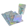 100 pcs Laser Aluminum Foil Resealable Value Pack Stand Up Zip Lock Bag hologram Self Seal Zipper Plastic Pouches Bag 6