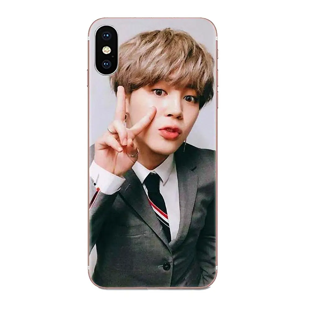 Jimin красивая мода для samsung Galaxy Note 5 8 9 S3 S4 S5 S6 S7 S8 S9 S10 5G mini Edge Plus Lite Skin Hybrid - Цвет: as picture