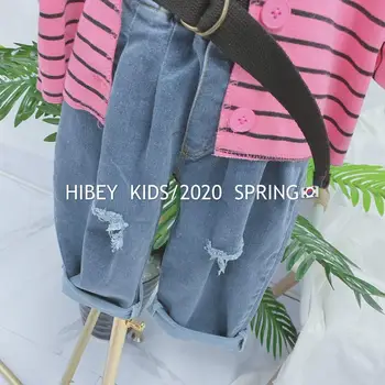 

2020 new wholesale baby girls denim pants fashion spring kids girls jean pants 3-8t