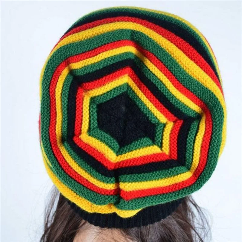 Зимняя вязанная шапка в стиле регги|cap city hats|hat goldcap hat shop |