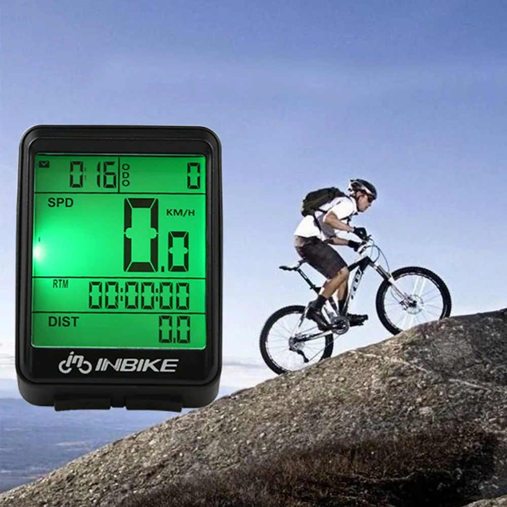 INBIKE Водонепроницаемый велосипедный компьютер беспроводной MTB одометр