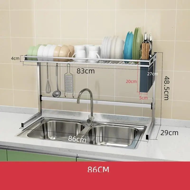 MODEL B Almacenamiento сушилка для посуды Nevera раковина Органайзер De Cozinha нержавеющая сталь Organizador Cocina Mutfak кухонная стойка - Цвет: MODEL B