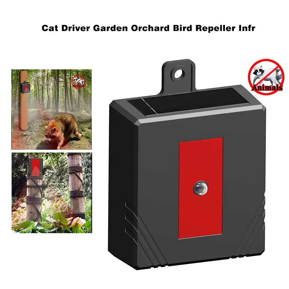Уличная мышь питающаяся от солнечной энергии отпугиватель Сад Двор инфракрасный