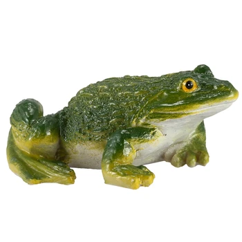 

Cute Resin Decorative Frog Statue DIY Outdoor Garden Bonsai Store Decoration Animal Sculpture for Desk Garden Decor Ornament