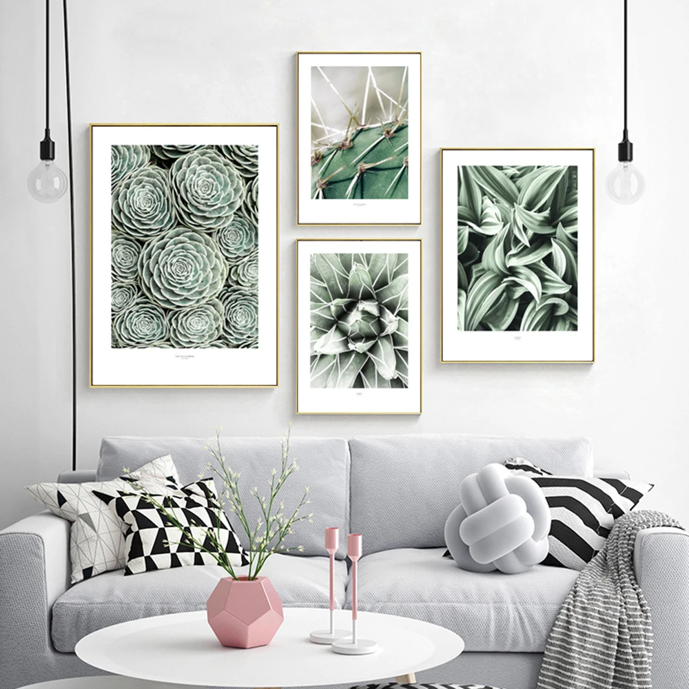 

Nordic Green Plants Poster And Print Pictures On The Wall Art Canvas Painting Pictures For Living Room Home Decor Cuadros