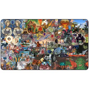 

Board Game Mat TCG Magic Old School Polular Art Playmat: Old School Gathering playmat TCG Playmat 60cm x 35cm (24" x 14") Size
