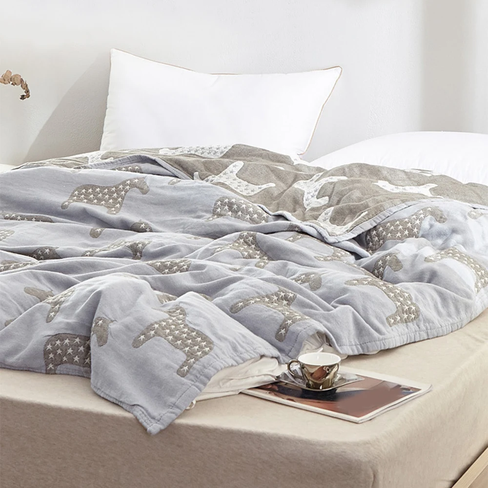 200*150 см четыре многослойное полотенце Одеяло 100% из мягкого хлопка тонкое одеяло одеяла с кондиционером покрывало для дома Спальня