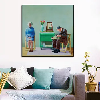 

Famous Artist Modern Landscape Style David Hockney Hill Canvas Painting Posters Prints Quadros Picture For Living Room Cuadros