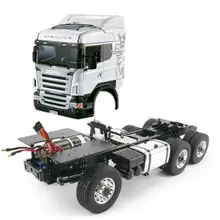 LESU 1/14 RC DIY Her Cab 6*6 Sca Металлическое шасси Tmy тягач автомобиль THZH0313