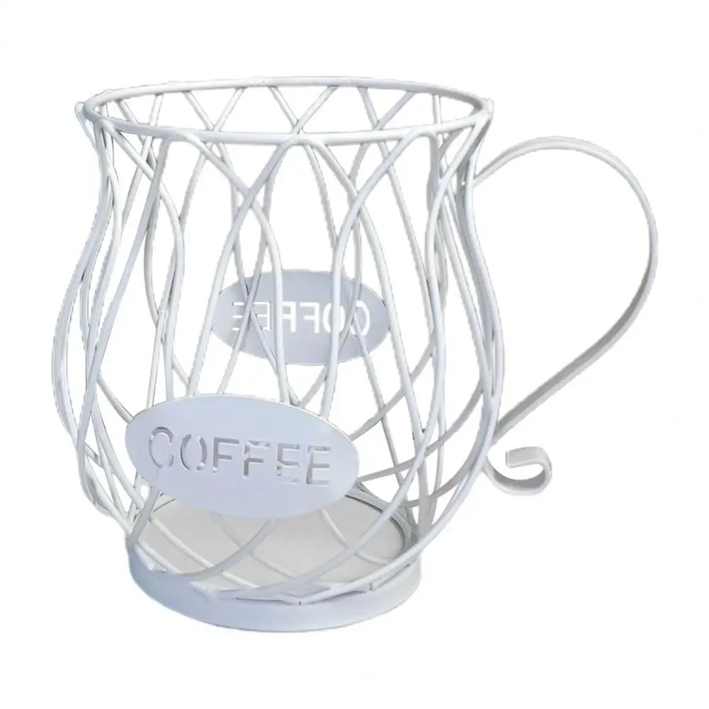 Белый Железный Держатель для капсул эспрессо прочный большой емкости держатель