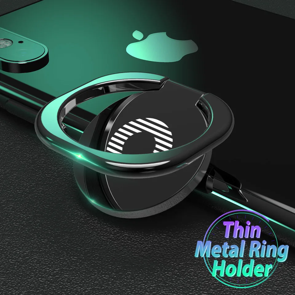 

Metal Finger Ring Phone Holder for Mobile Phone Holders Mount Cellphone stand Adjustable 360 Rotation for Iphone 11 Pro Max 2019