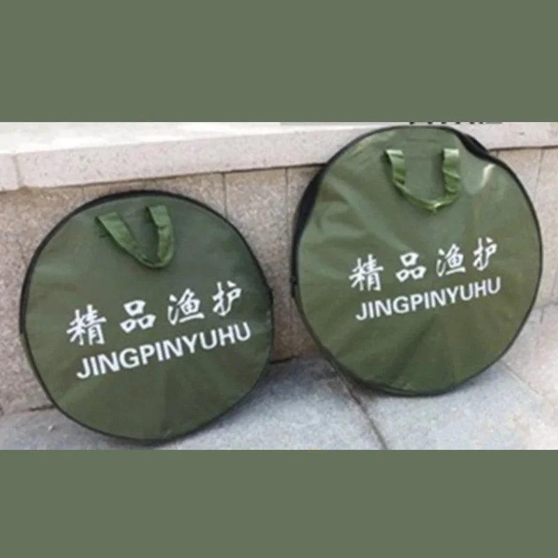 Fishing Net With Bag Double Circle Quick-drying Glued Fishing Trap Nets Foldable Traps Accessories 1.5m/1.7m/2m/2.5m/3m fishing net,fishing traps