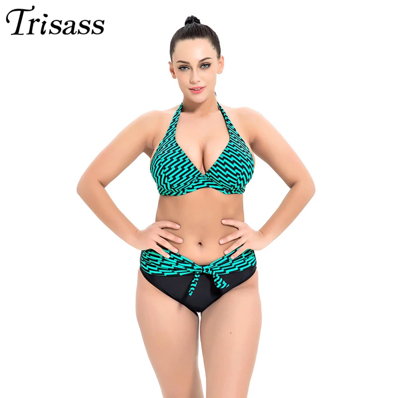 Trisass 2021 Новый Для женщин купальник бикини размера плюс 3XL 7XL DEF чашка купальника на