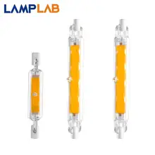 Светодиодный светильник R7s COB AC 220 В 240 В 78 мм 118 мм со стеклянной трубкой, замена галогенной лампы, энергосберегающий светильник J78 J118 5 Вт 9 Вт 13 Вт