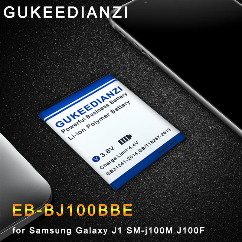 GUKEEDIANZI J1 j100 телефон Батарея для Samsung Galaxy J1 j100 J100F/D J100FN J100H J100M Батарея EB-BJ100CBE EB-BJ100BBE