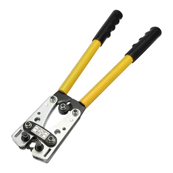 

Tool Steel HX-50B Wire Terminal Crimping Tool Cable Lug Crimper Hand Ratchet Terminal Ratchet Electrician Plier