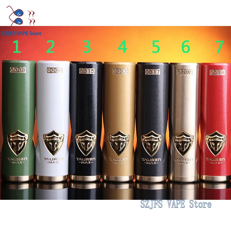 

THC Tauren Max MOD Mech 24mm Diameter Waterproof / Shockproof / Dustproof No. 18650 Battery Vape Vaporizer THC Tauren vs Coilart