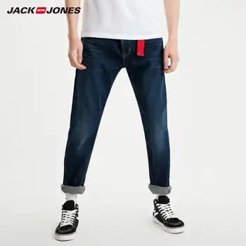 

JackJones Men's Slim Fit Dark Color Tight-leg Basic Jeans Menswear| 219132542