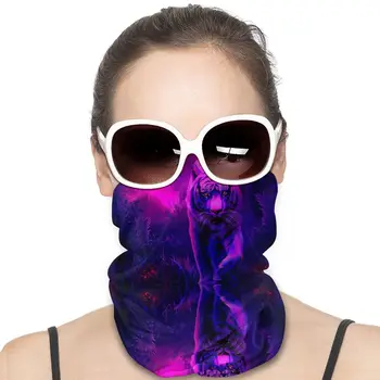 

Blue Night Tiger Man's Women Headband Neck Gaiter Multipurpose mask Sunscreen UV Dust Protection for Running